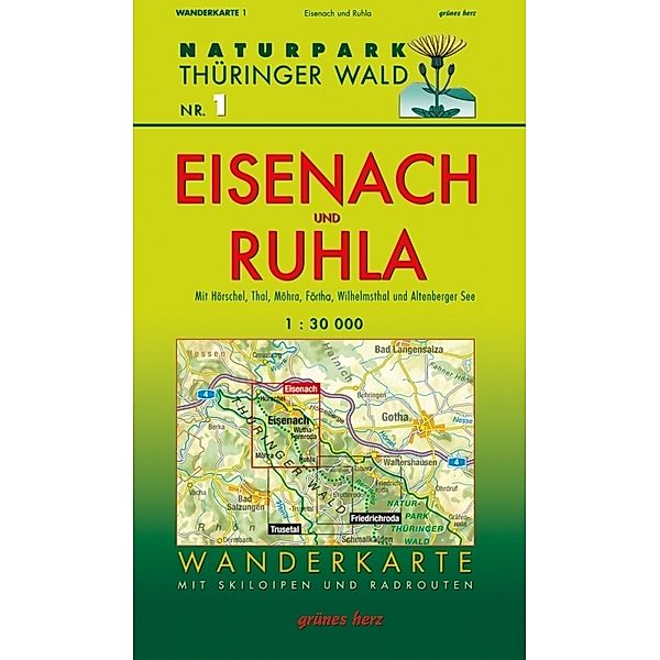 Wanderkarte Eisenach und Ruhla