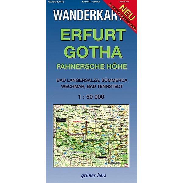 Wanderkarte Erfurt-Gotha, Fahner Höhe