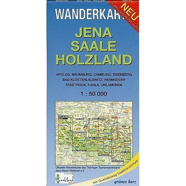 Wanderkarte Jena, Saale, Holzland