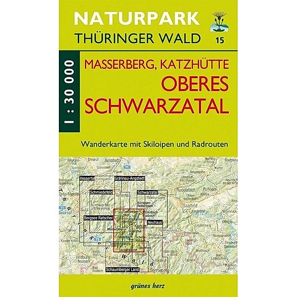 Wanderkarte Masserberg, Katzhütte, Oberes Schwarzatal