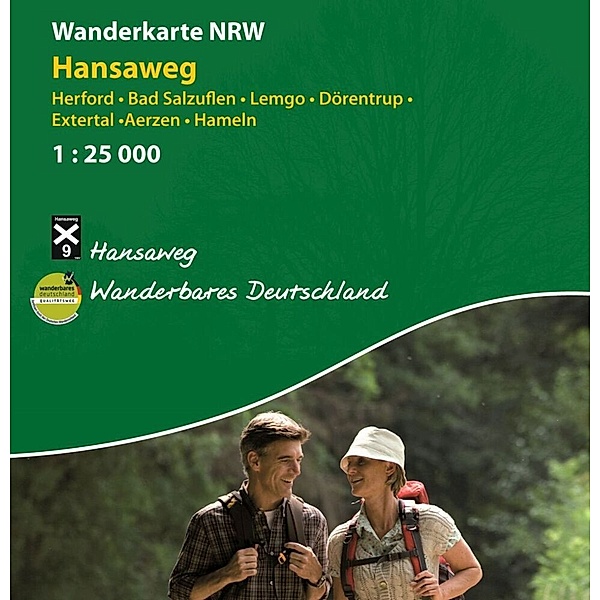 Wanderkarte Nordrhein-Westfalen / Wanderkarte NRW: Hansaweg