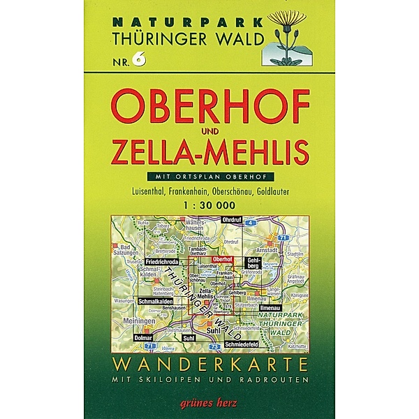 Wanderkarte Oberhof und Zella-Mehlis