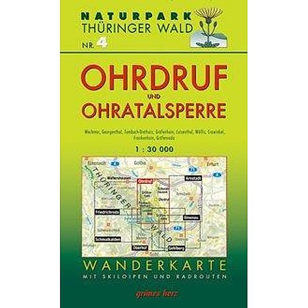 Wanderkarte Ohrdruf und Ohratalsperre