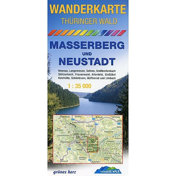 Wanderkarte Thüringer Wald, Masserberg und Neustadt