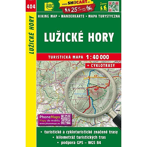 Wanderkarte Tschechien Luzicke hory 1 : 40 000