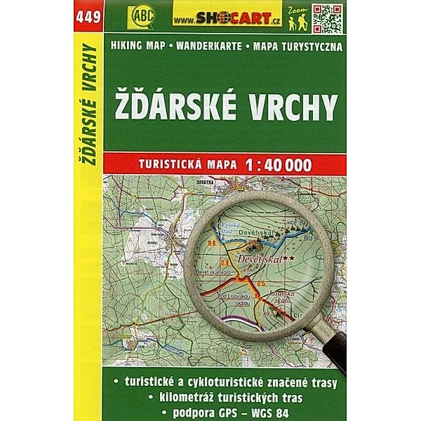 Wanderkarte Tschechien Zdarski vrchy