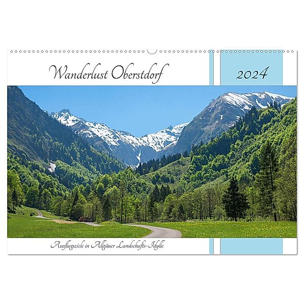 Wanderlust Oberstdorf 2024 (Wandkalender 2024 DIN A2 quer), CALVENDO Monatskalender, SusaZoom