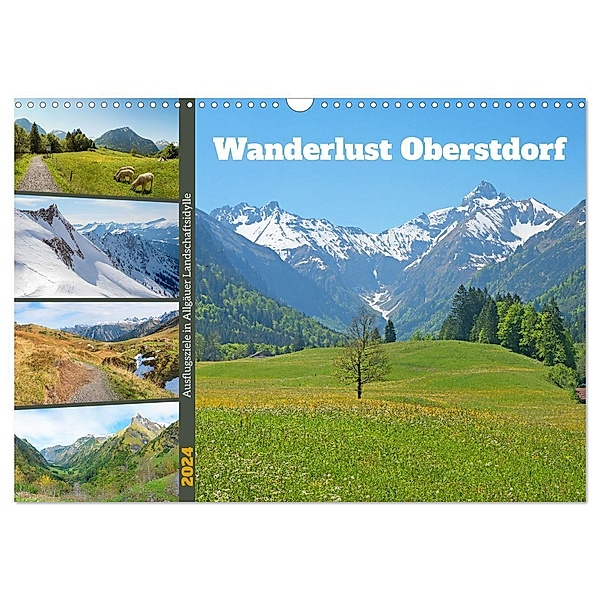 Wanderlust Oberstdorf 2024 (Wandkalender 2024 DIN A3 quer), CALVENDO Monatskalender, SusaZoom
