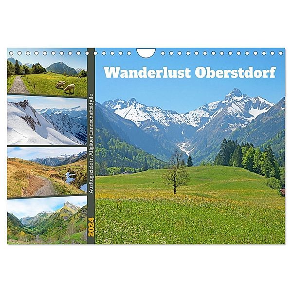 Wanderlust Oberstdorf 2024 (Wandkalender 2024 DIN A4 quer), CALVENDO Monatskalender, SusaZoom