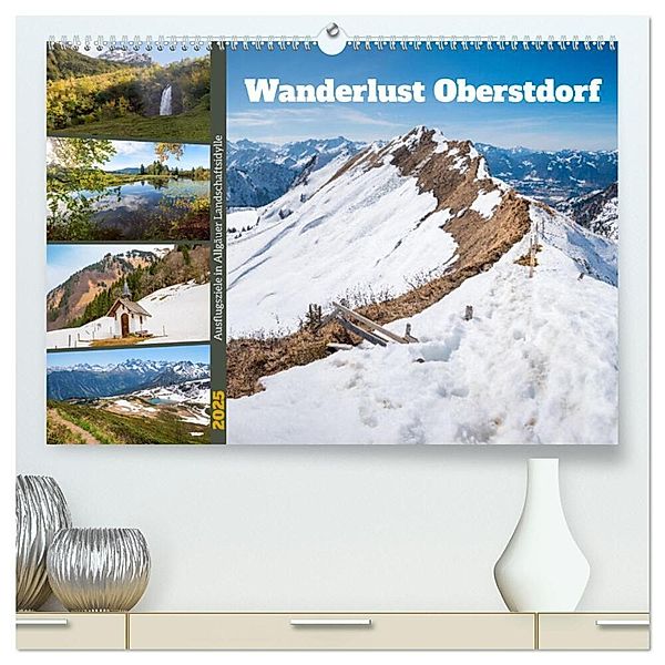 Wanderlust Oberstdorf (hochwertiger Premium Wandkalender 2025 DIN A2 quer), Kunstdruck in Hochglanz, Calvendo, SusaZoom