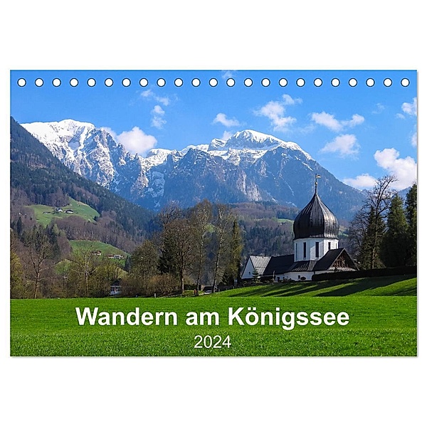 Wandern am Königssee (Tischkalender 2024 DIN A5 quer), CALVENDO Monatskalender, Carmen Vogel