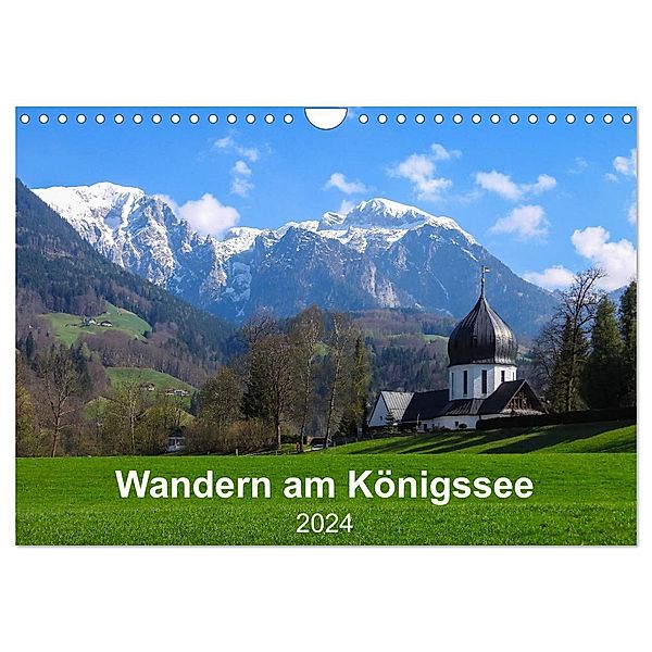 Wandern am Königssee (Wandkalender 2024 DIN A4 quer), CALVENDO Monatskalender, Carmen Vogel