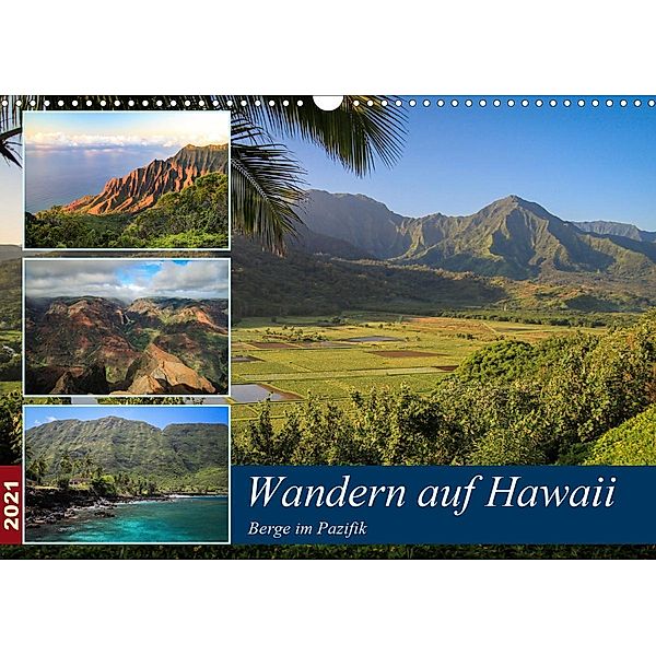 Wandern auf Hawaii - Berge im Pazifik (Wandkalender 2021 DIN A3 quer), Florian Krauss