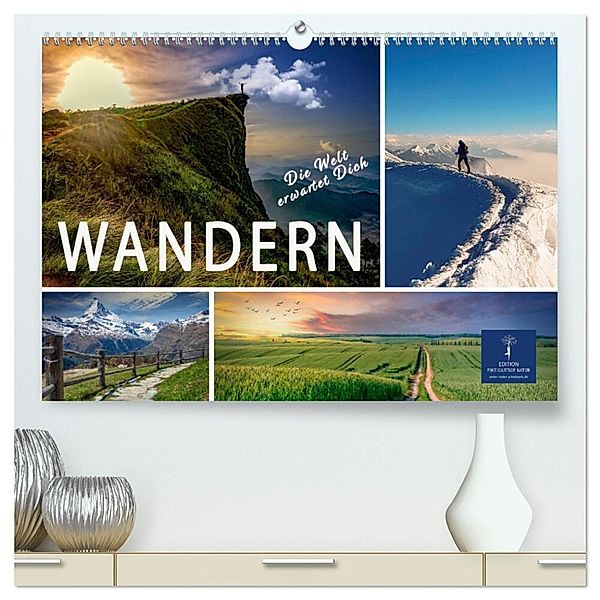 Wandern - die Welt erwartet Dich (hochwertiger Premium Wandkalender 2024 DIN A2 quer), Kunstdruck in Hochglanz, Peter Roder