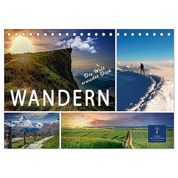Wandern - die Welt erwartet Dich (Tischkalender 2024 DIN A5 quer), CALVENDO Monatskalender, Peter Roder