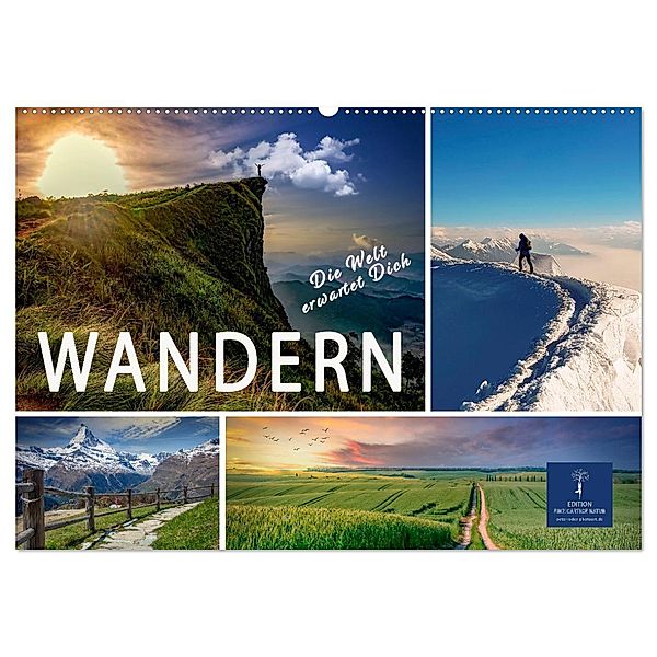 Wandern - die Welt erwartet Dich (Wandkalender 2025 DIN A2 quer), CALVENDO Monatskalender, Calvendo, Peter Roder