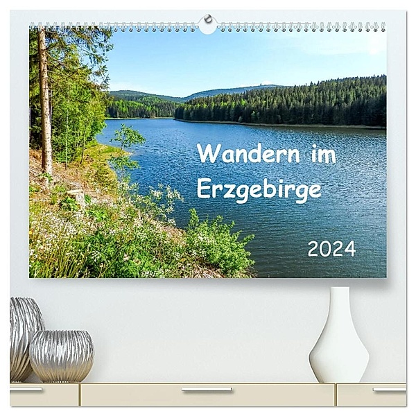 Wandern im Erzgebirge (hochwertiger Premium Wandkalender 2024 DIN A2 quer), Kunstdruck in Hochglanz, Carmen Vogel