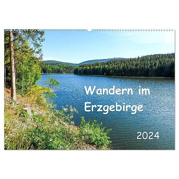 Wandern im Erzgebirge (Wandkalender 2024 DIN A2 quer), CALVENDO Monatskalender, Carmen Vogel