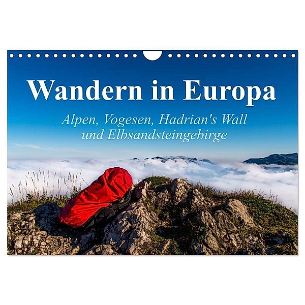 Wandern in Europa (Wandkalender 2024 DIN A4 quer), CALVENDO Monatskalender, Lisa Birkigt