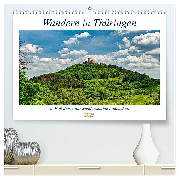 Wandern in Thüringen (hochwertiger Premium Wandkalender 2025 DIN A2 quer), Kunstdruck in Hochglanz, Calvendo, Michael Stollmann