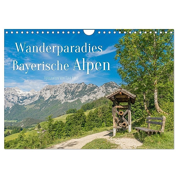 Wanderparadies Bayerische Alpen (Wandkalender 2024 DIN A4 quer), CALVENDO Monatskalender, Tina Rabus