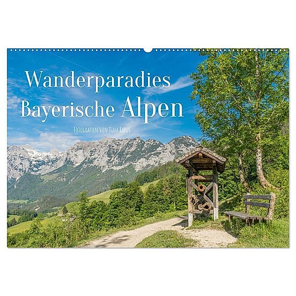 Wanderparadies Bayerische Alpen (Wandkalender 2024 DIN A2 quer), CALVENDO Monatskalender, Tina Rabus