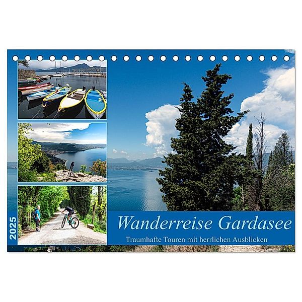 Wanderreise Gardasee (Tischkalender 2025 DIN A5 quer), CALVENDO Monatskalender, Calvendo, Rosemarie Prediger