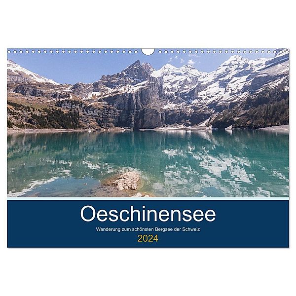 Wanderung zum Oeschinensee (Wandkalender 2024 DIN A3 quer), CALVENDO Monatskalender, IAM photography