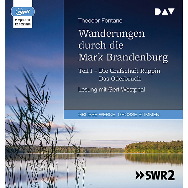 Wanderungen durch die Mark Brandenburg.Tl.1,2 Audio-CD, 2 MP3, Theodor Fontane