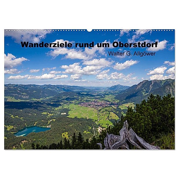 Wanderziele rund um Oberstdorf (Wandkalender 2024 DIN A2 quer), CALVENDO Monatskalender, Walter G. Allgöwer