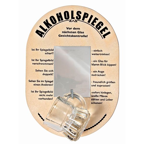 Wandhänger Alkoholspiegel