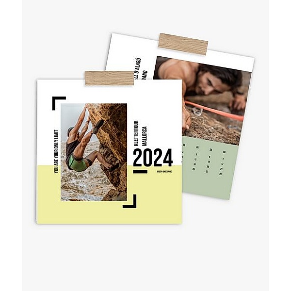 Wandkalender 2024 gestalten mit eigenen Fotos (30 x 30 cm) im Design Bold