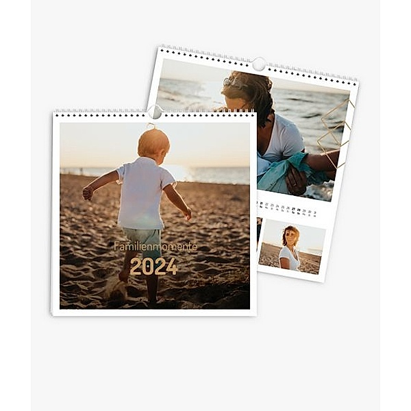 Wandkalender 2024 gestalten mit eigenen Fotos (30 x 30 cm) im Design Memories