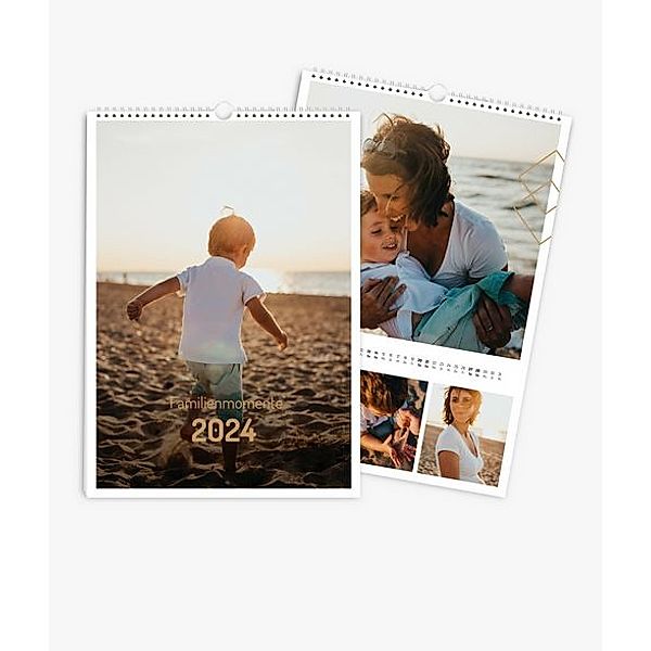 Wandkalender 2024 gestalten mit eigenen Fotos (A3 hoch) im Design Memories