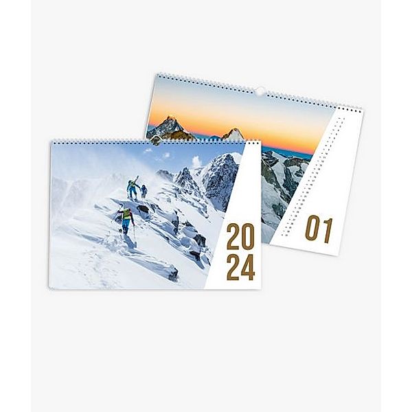 Wandkalender 2024 gestalten mit eigenen Fotos (A3 quer) im Design Action