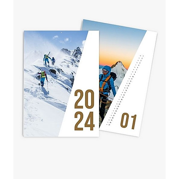 Wandkalender 2024 gestalten mit eigenen Fotos (A3 hoch) im Design Action