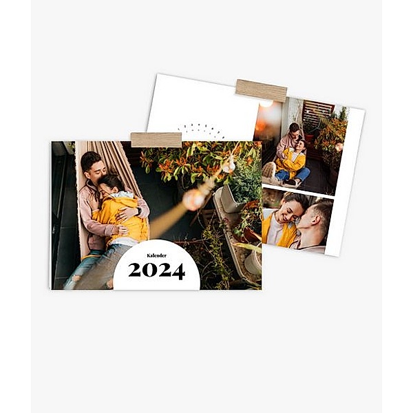 Wandkalender 2024 gestalten mit eigenen Fotos (A3 quer) im Design Zeit zu zweit
