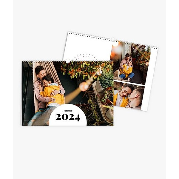Wandkalender 2024 gestalten mit eigenen Fotos (A3 quer) im Design Zeit zu zweit