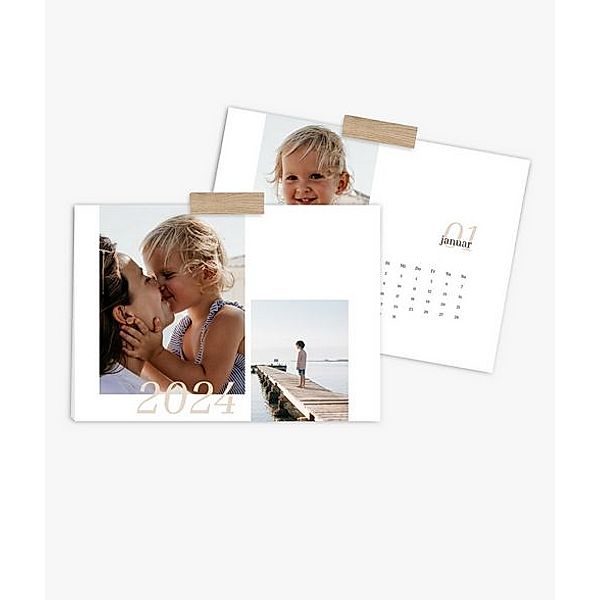 Wandkalender 2024 gestalten mit eigenen Fotos (A3 quer) im Design Beach Time