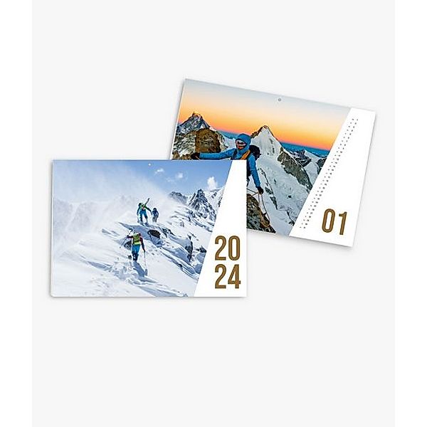 Wandkalender 2024 gestalten mit eigenen Fotos (A4 quer) im Design Action