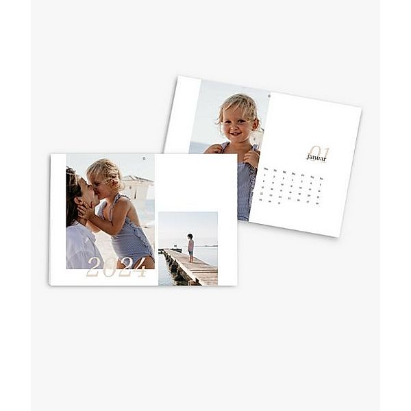 Wandkalender 2024 gestalten mit eigenen Fotos (A4 quer) im Design Beach Time