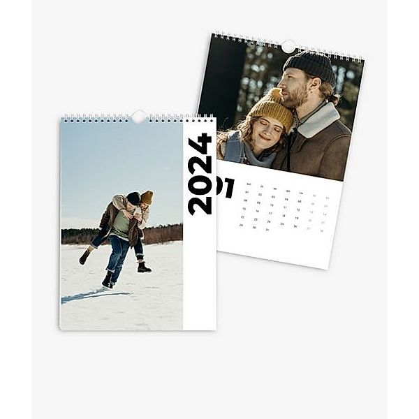 Wandkalender 2024 gestalten mit eigenen Fotos (A4 hoch) im Design Road Trip