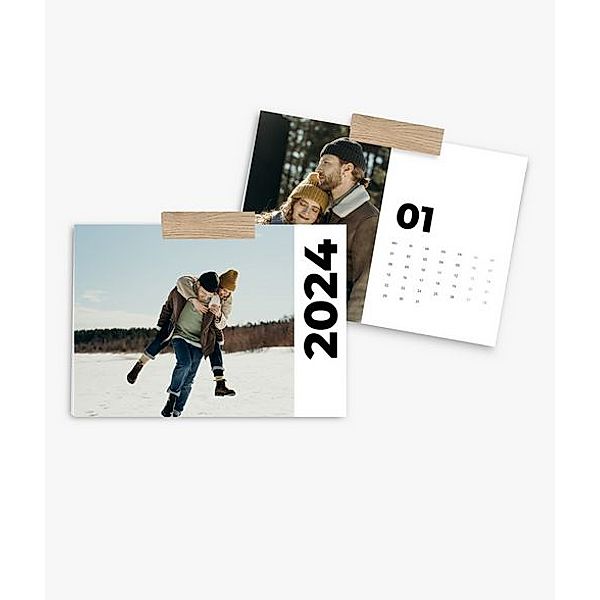 Wandkalender 2024 gestalten mit eigenen Fotos (A4 quer) im Design Road Trip