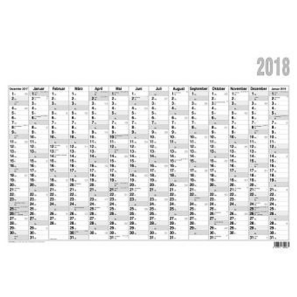 Wandkalender / Jahresplaner 2018 - gross, Heinrich Stiefel