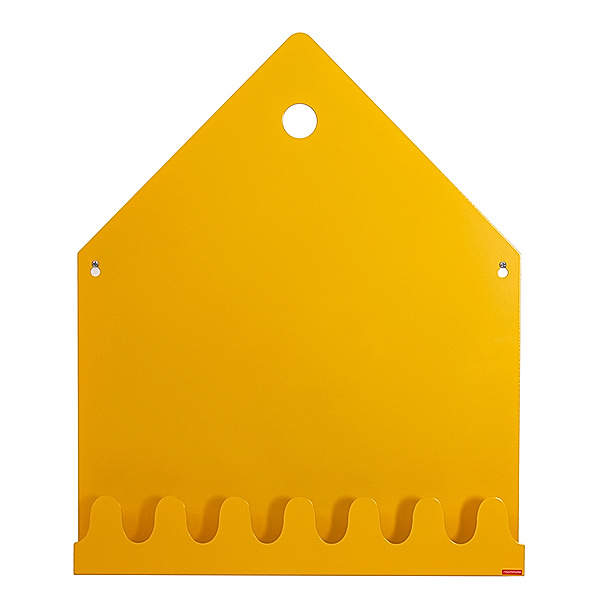Roommate Wandregal VILLAGE (45x58) magnetisch in gelb