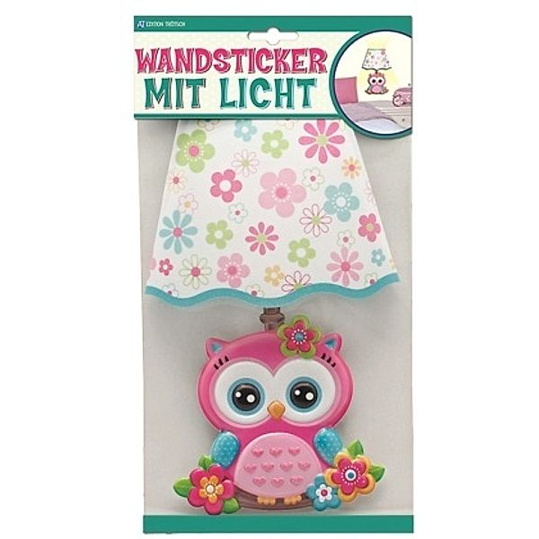 Wandsticker mit Licht Eule