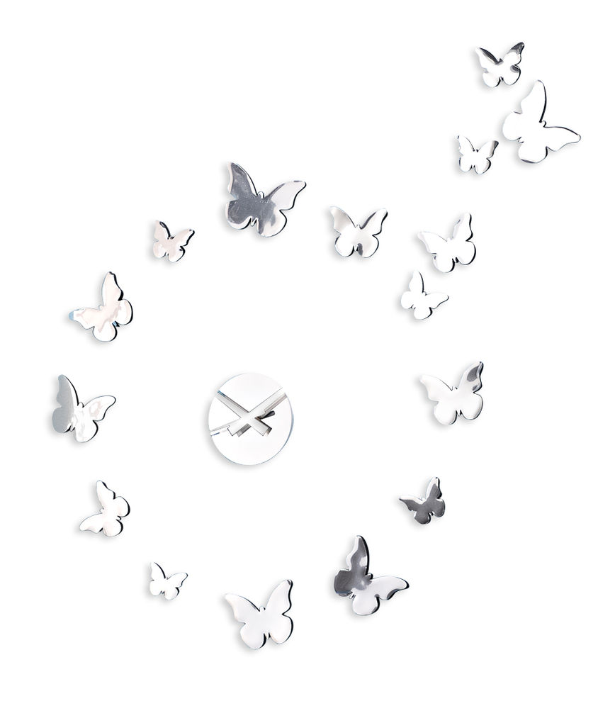 Wanduhr Schmetterlinge, 17-teilig jetzt bei Weltbild.de bestellen