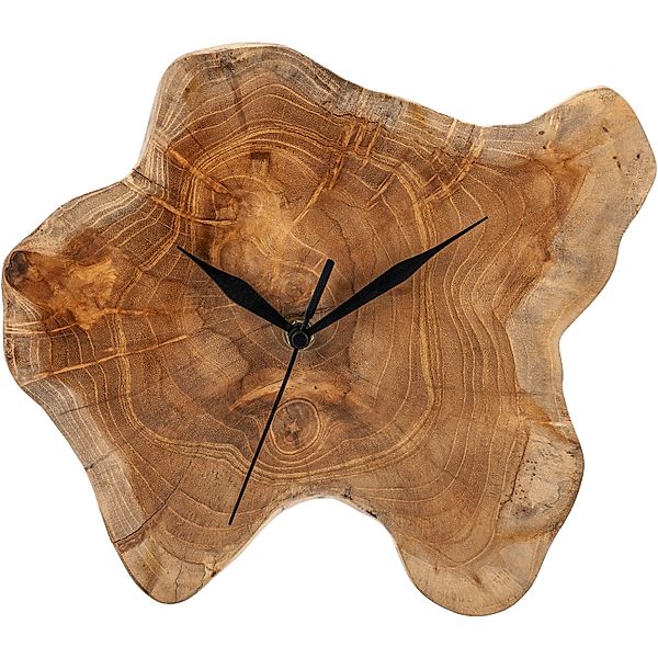 Wanduhr Tekka aus Teakholz