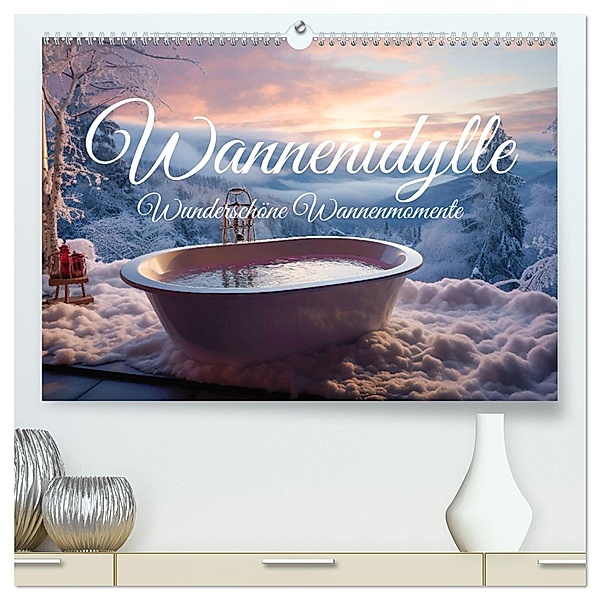 Wannenidylle (hochwertiger Premium Wandkalender 2025 DIN A2 quer), Kunstdruck in Hochglanz, Calvendo, Ally Bee
