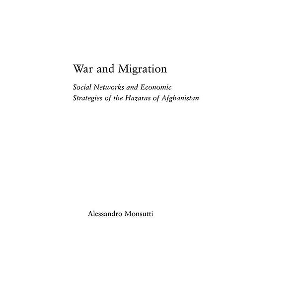 War and Migration, Alessandro Monsutti